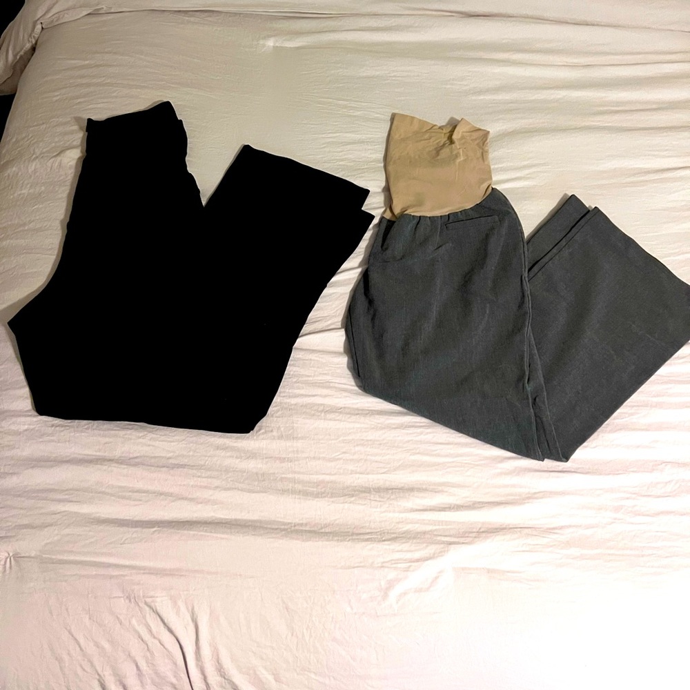 Pair of maternity dress pants, petite Large